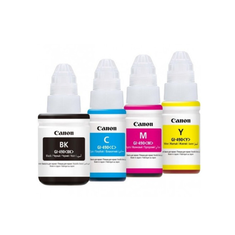 Pack 04 Bouteilles D'encre Canon 490 Original
