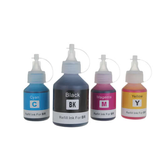 Brother Pack 4 Bouteilles Encre BT5000 Compatible (C/M/J/N)