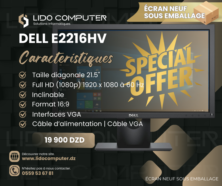 Écran Dell E2216HV 21.5"