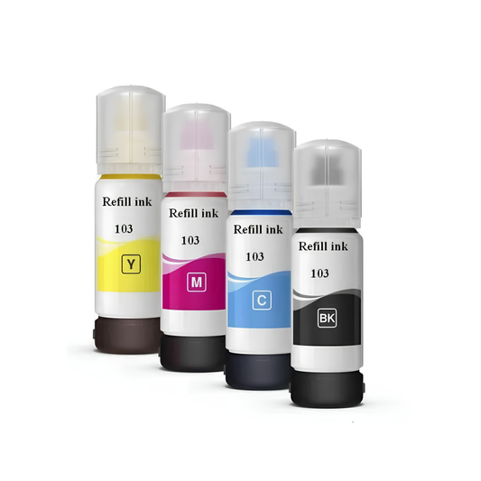 Epson Pack 4 Bouteilles Encre 103 Compatible - Couleur