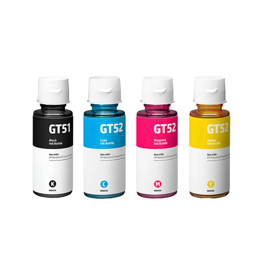 HP Pack 4 Bouteilles Encre 51/52 Compatible - Couleur