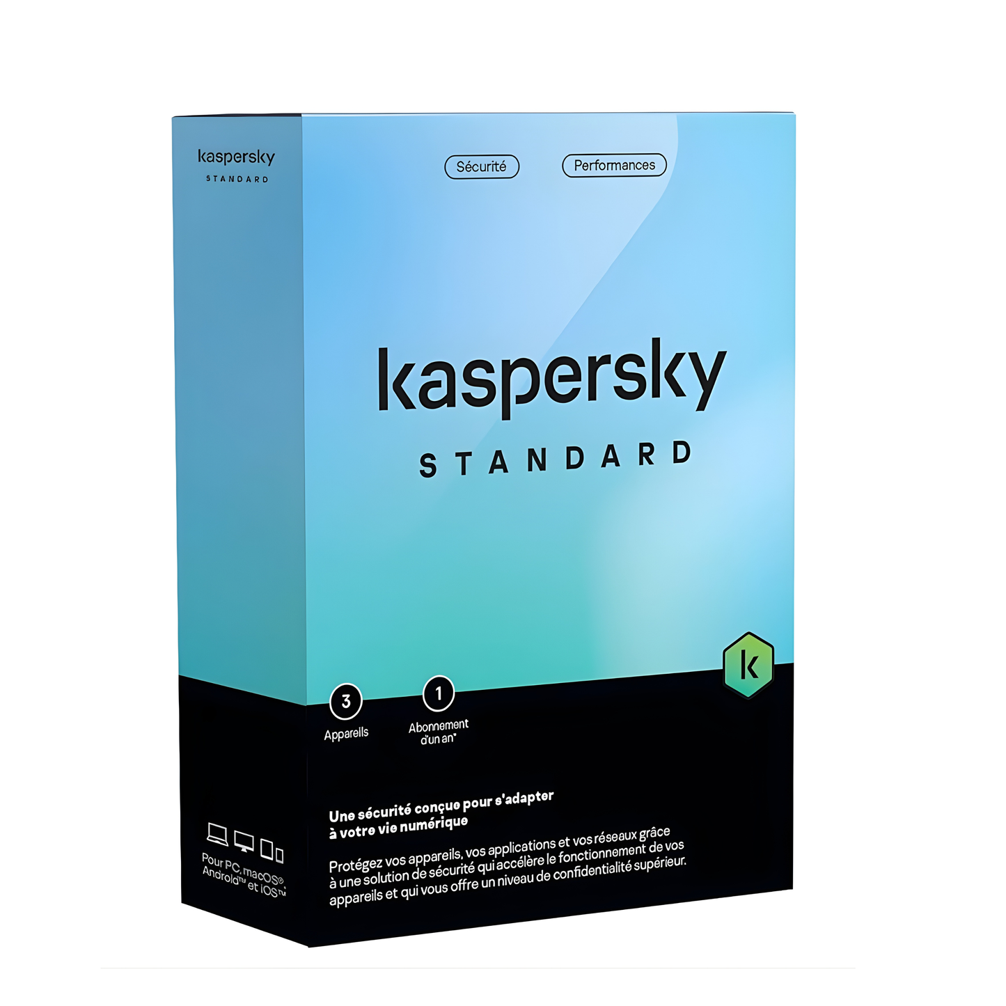 Kaspersky Standard - Antivirus (3 Postes / 1 An)