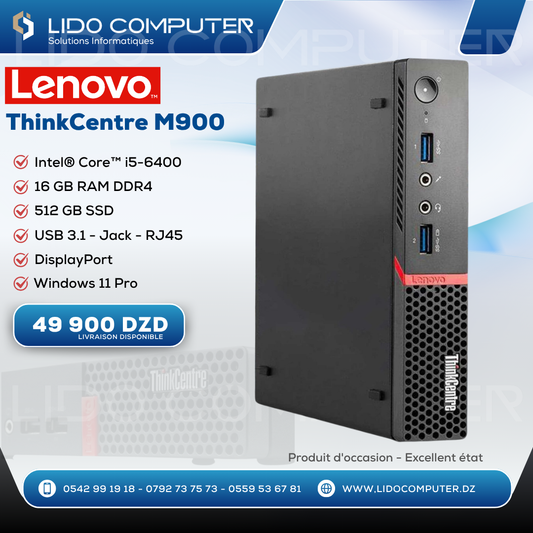 Lenovo ThinkCentre M900 I5-6500 - 16 Gb - 512 Gb SSD