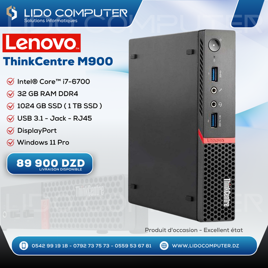 Lenovo ThinkCentre M900 i7-6700 - 32 Gb - 1024 Gb SSD