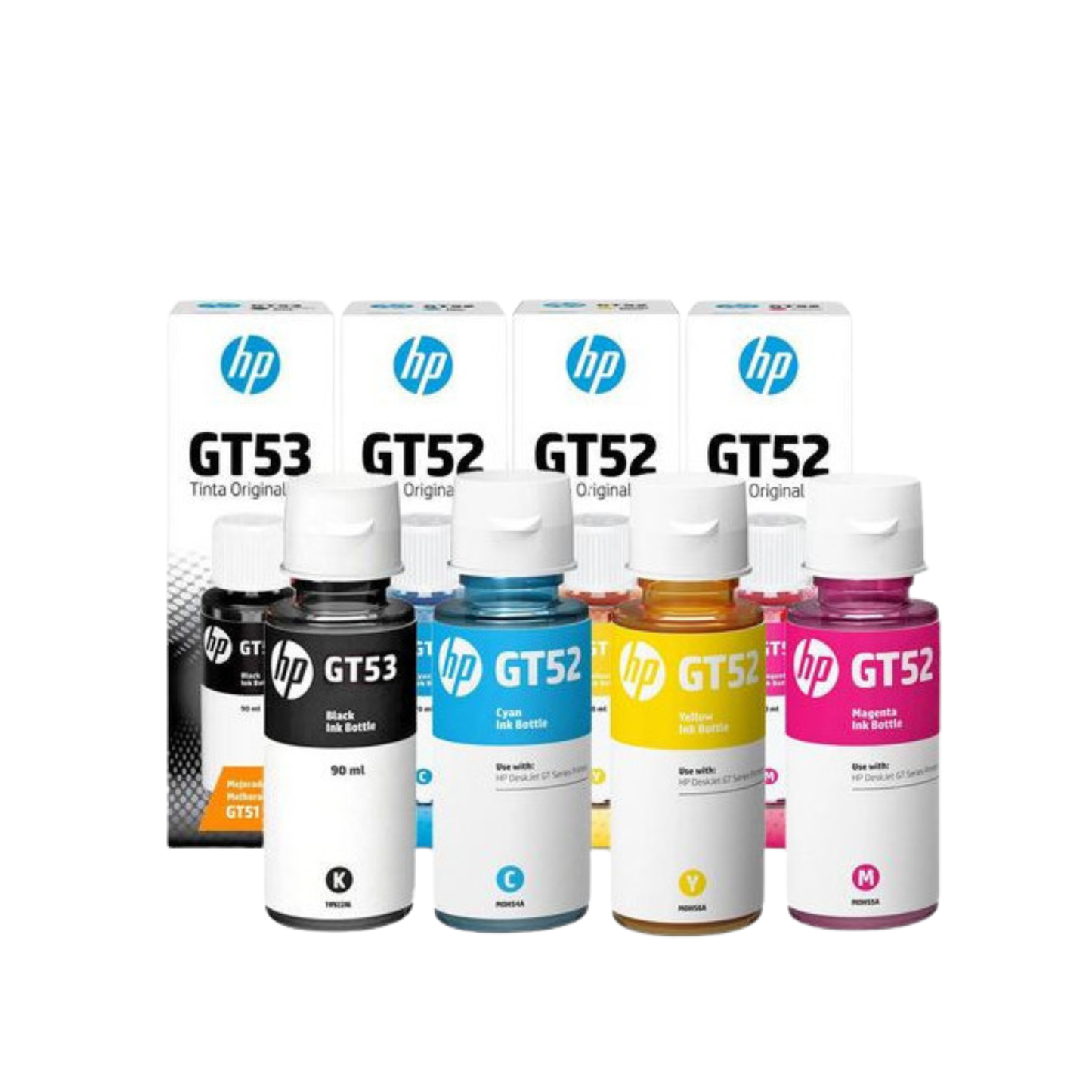 Pack 04 Bouteilles D'encre HP Original