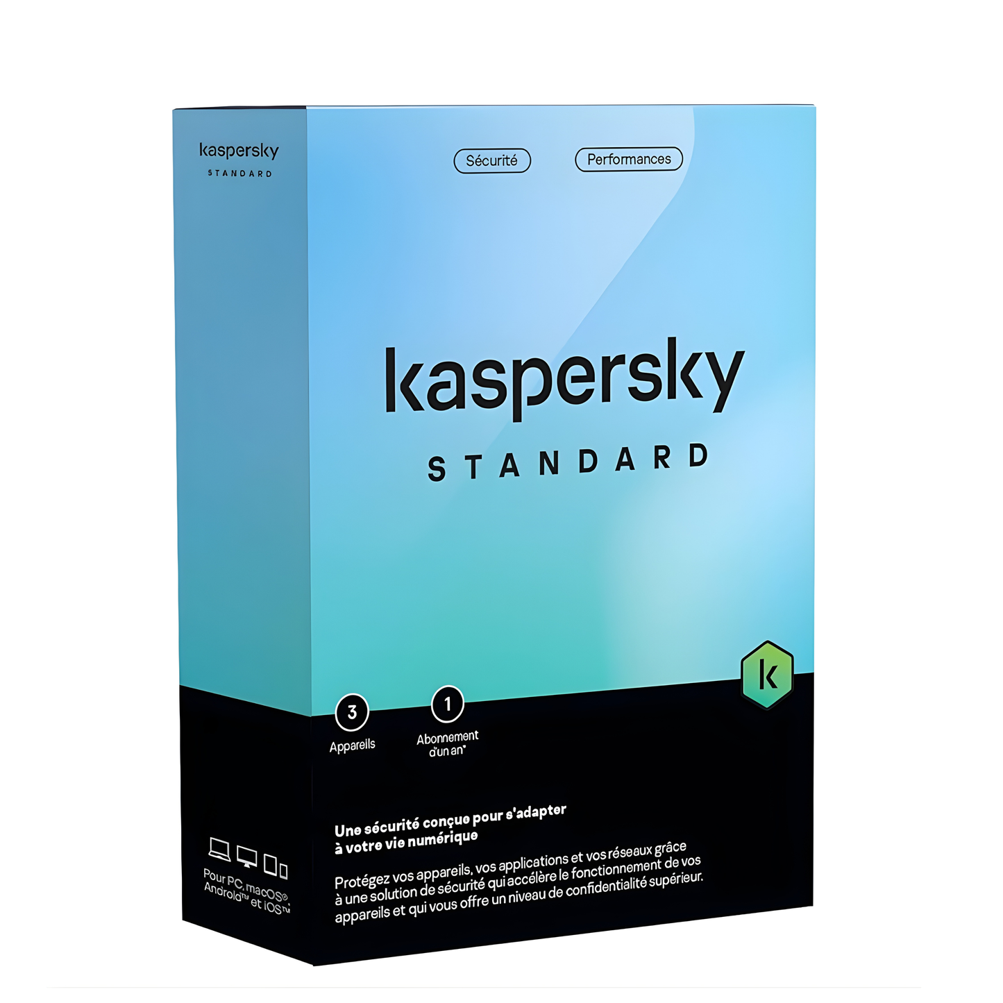 Antivirus Kaspersky Standard 3 Postes / 1 An