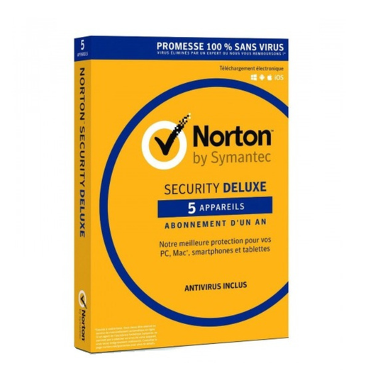 Antivirus Norton 5 Postes / 1 An