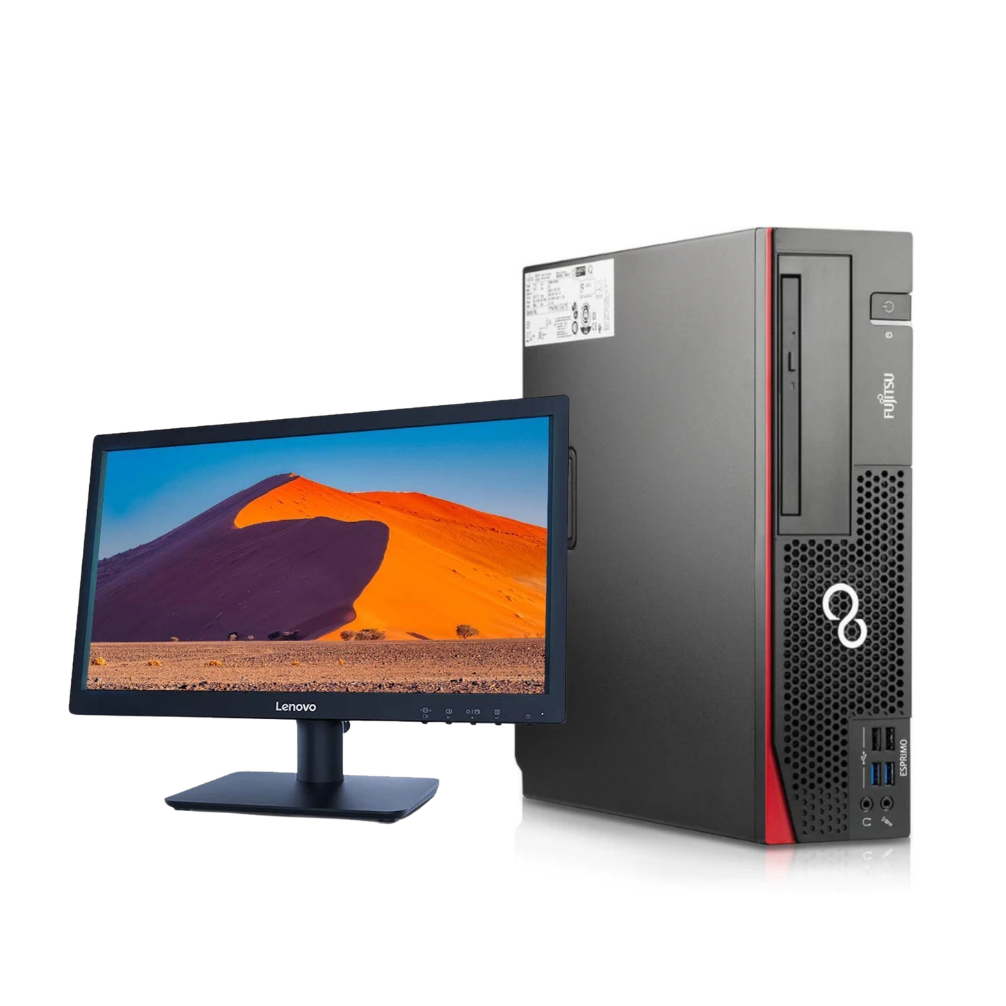 Pc De Bureau Fujitsu Esprimo D57/E90+ i3-6100 - 4 Gb - 128 Gb SSD 18.5"
